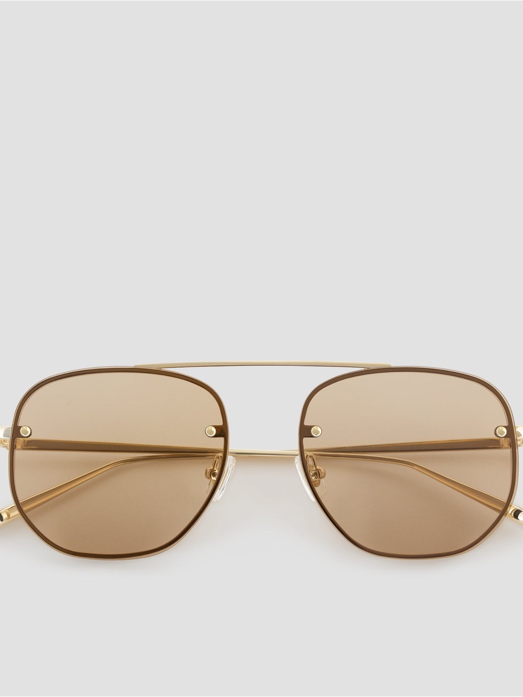Bonnie Clyde Traction Sunglasses Gold Frame Brown Lens Women's Sunglasses